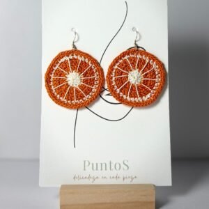 Orange earrings