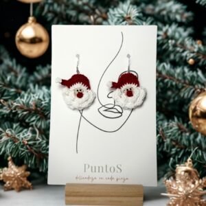 Santa earrings